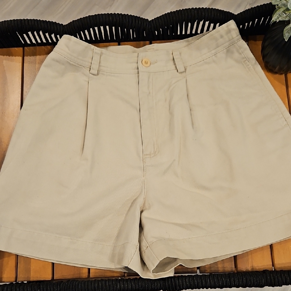 Liz Claiborne Tan Bermuda Shorts Relaxed Fit